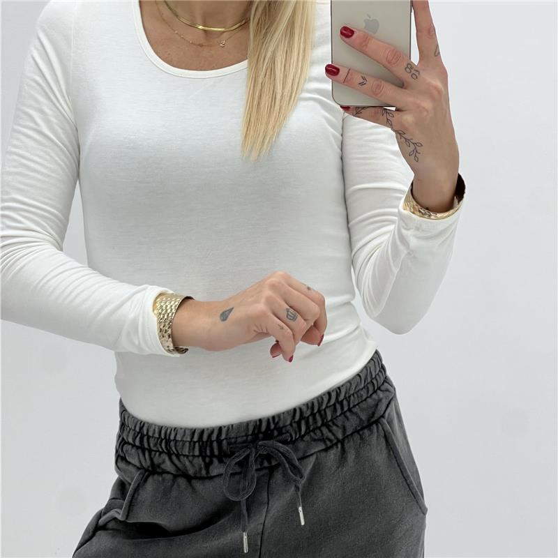 maglia in viscosa elasticizzata felpata